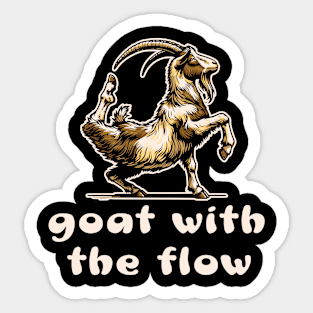 Goat Yoga Meditation Sticker